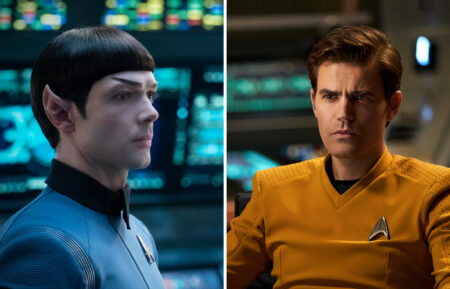 Ethan Peck and Paul Wesley in Star Trek: Strange New Worlds