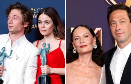 Jeremy Allen White and Molly Gordon at the 30th Annual Screen Actors Guild Awards - Press Room; Yelena Yemchuk and Ebon Moss-Bachrach attend the 76th Primetime Emmy Awards