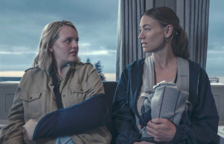Elisabeth Moss as June and Yvonne Strahovski as Serena. — 'The Handmaid's Tale' Season 6 Premiere